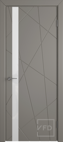 Межкомнатная дверь VFD Flitta ДО Stone/ White Gloss 900х2000