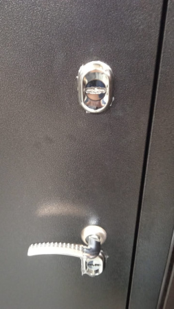 Входная дверь с терморазрывом Страж 3К Тепло Антик медь/ Золотой дуб 960х2050 Правое