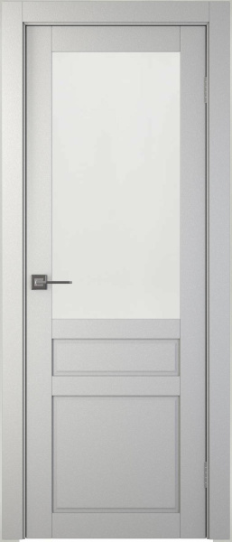 Межкомнатная дверь Synergy Кредо ДО Серый матовый/ Сатин 600х2000
