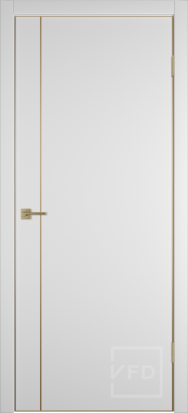 Межкомнатная дверь VFD Urban 1V Emalex Ice/ кромка GE с 4-х сторон 900х2000 (Врезка под замок)