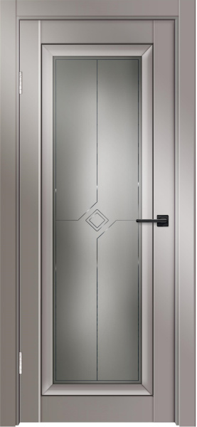 Межкомнатная дверь Дверная линия Деканто 6 ДО Серый бархат/ Сатин 600х2000