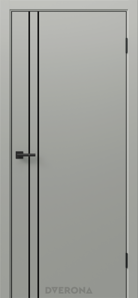Межкомнатная дверь DVERONA Орион 2.2 ПЭТ Мираж/ ABS черная 600х2000
