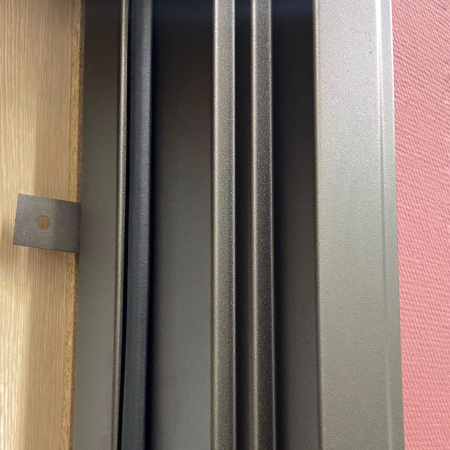 Входная дверь с терморазрывом AGAT Сургут Муар коричневый с блестками/ Белый 960х2050 Правое