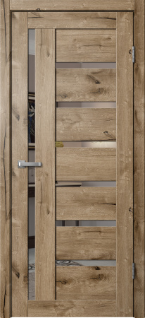 Межкомнатная дверь FlyDoors B4 ДО  Дуб пацифик/ Зеркало  800х2000