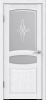 Межкомнатная дверь ALEX DOORS Екатерина ДО Белое дерево/ Сатин рис. "Гармония" 800х2000