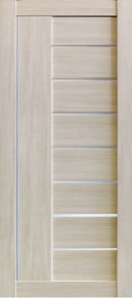 Межкомнатная дверь модель 01 ДО Светлый орех/ Сатин 600х2000