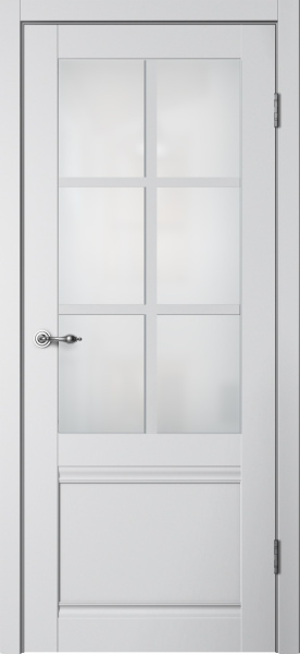 Межкомнатная дверь FlyDoors C4 ДО Эмалит Серебристый 900х2000