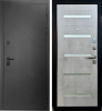 Входная дверь Страж 3К Люкс 4 Графит/ Бетон серый 860х2050 Левое