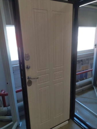 Входная дверь с терморазрывом Промет Термо Норд Антик медь/ Лиственница белая 980х2050 Правое